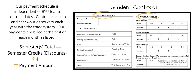 Byui Fall 2022 Calendar Payment Schedule | Hillcrest Townhouses